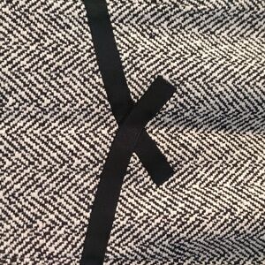 Chic Black and White Tweed Dress